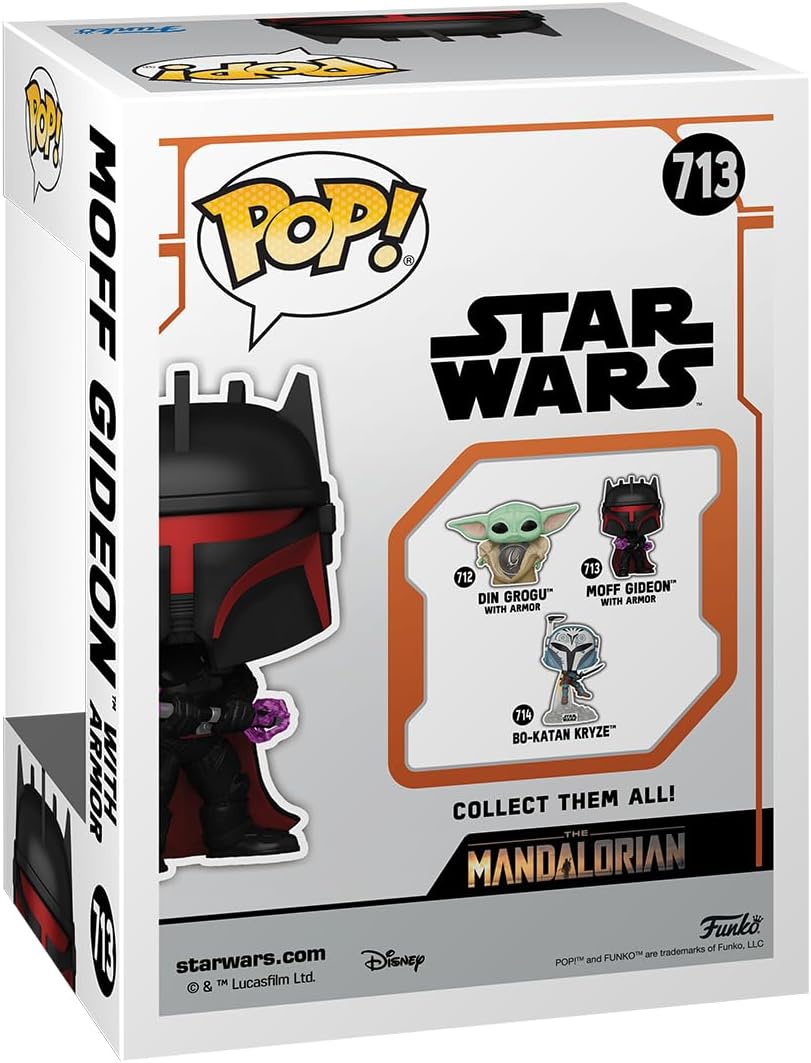 Funko POP! Star Wars: The Mandalorian - Moff Gideon with Armor - Collectable Vinyl Figure - Gift Idea - Official Merchandise - for Kids & Adults - TV Fans - Model Figure for Collectors and Display