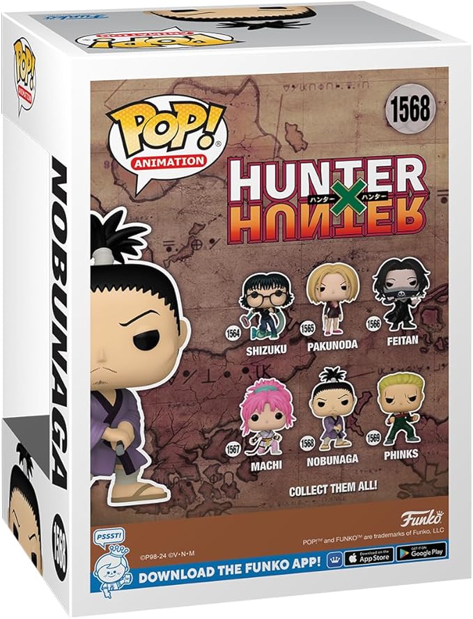 Funko POP! Animation: Hunter X Hunter - Nobunaga Hazama - Hunter X Hunter (HXH) - Collectable Vinyl Figure - Gift Idea - Official Merchandise - for Kids & Adults - Anime Fans