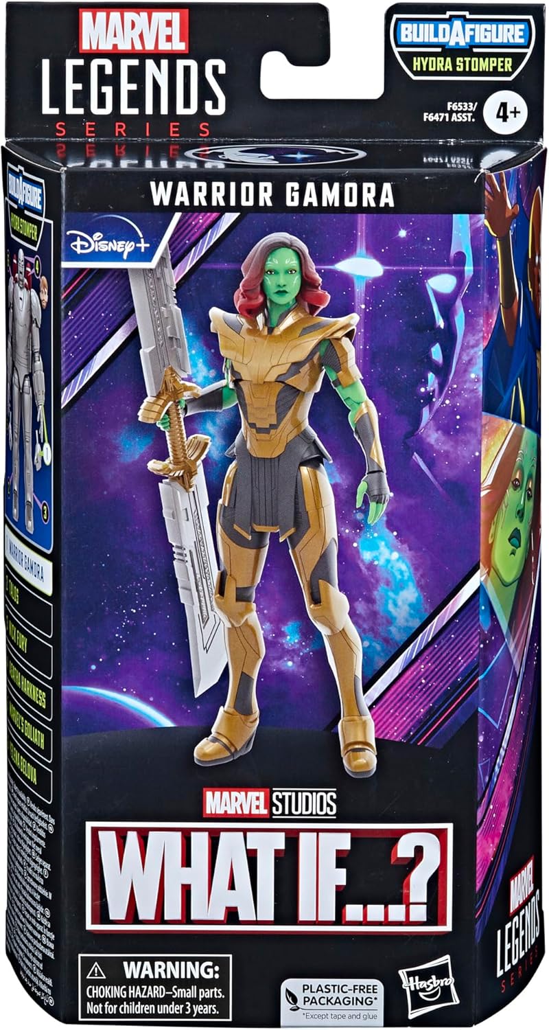 Marvel Legends Series Warrior Gamora, What If...? Collectible 6-Inch Action Figures, Ages 4 and Up