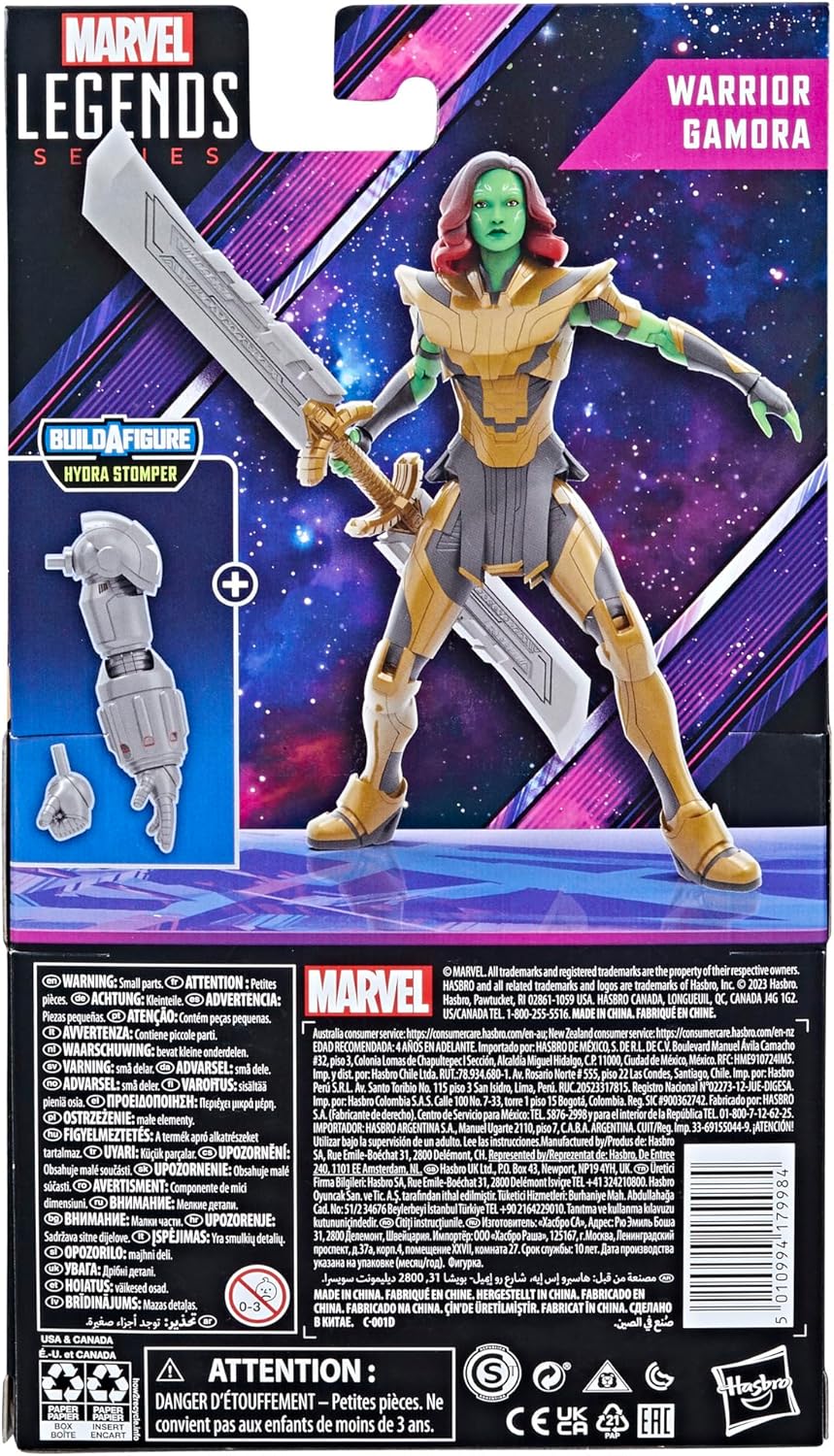 Marvel Legends Series Warrior Gamora, What If...? Collectible 6-Inch Action Figures, Ages 4 and Up