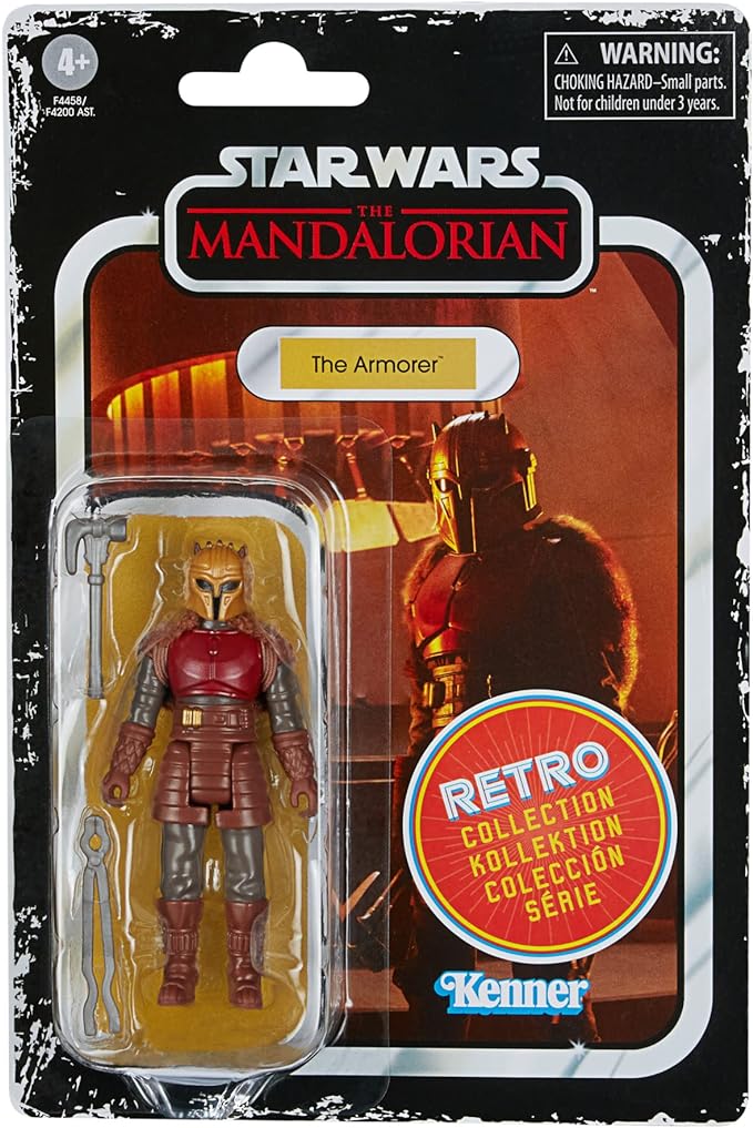 STAR WARS Retro Collection The Armorer Toy 3.75-Inch-Scale The Mandalorian Collectible Action Figure, Toys for Kids Ages 4 and Up