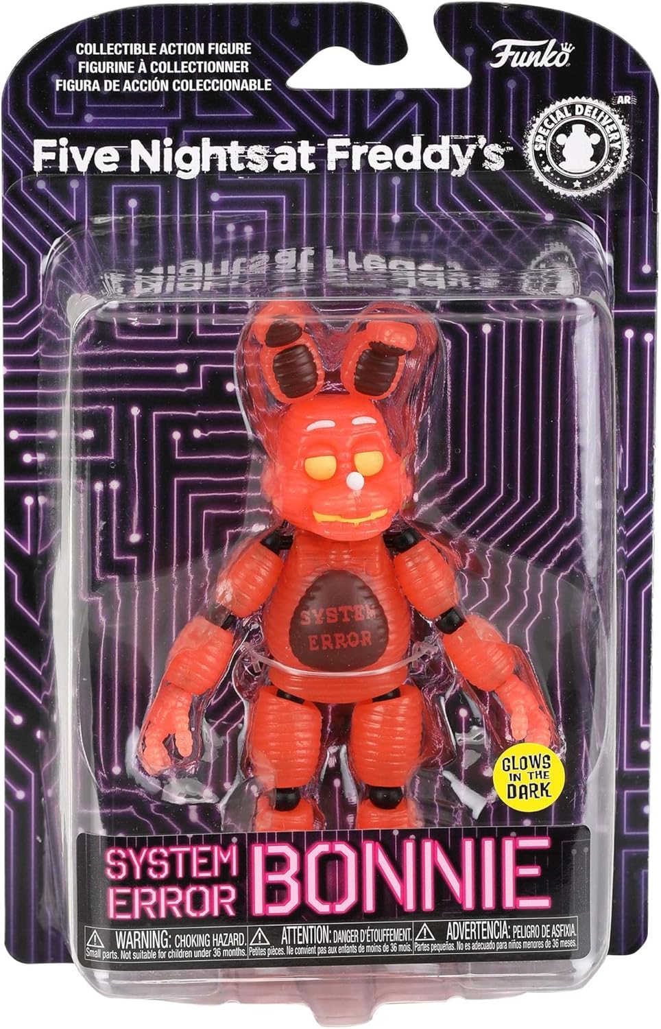 Funko Pop! Action Figure: Five Nights at Freddy's - System Error Bonnie (Glow in The Dark)