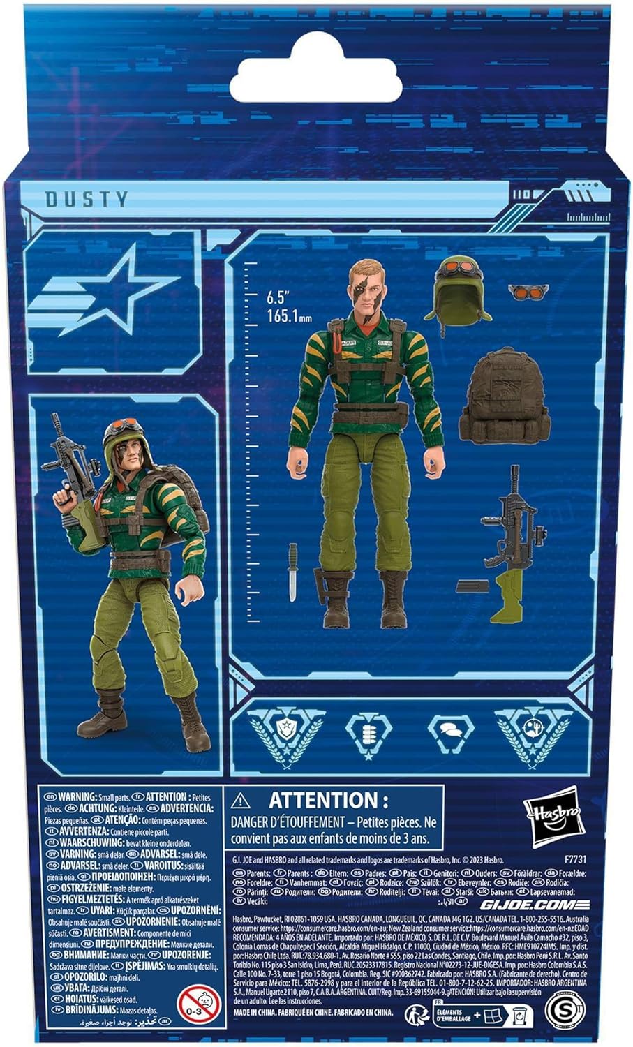 Hasbro Joe Classified Series G.I. Figure - 6" Figure and Accessories - Tiger Force Dusty - F7731