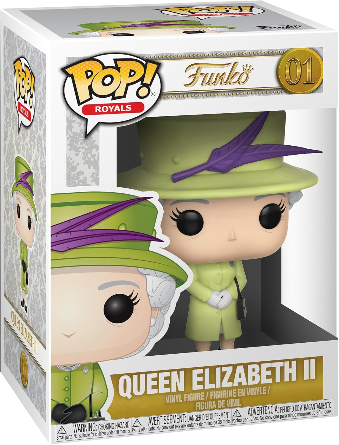 Funko Pop! Royals: Royals - Queen Elizabeth II Action Figures, Multicolor, Standard