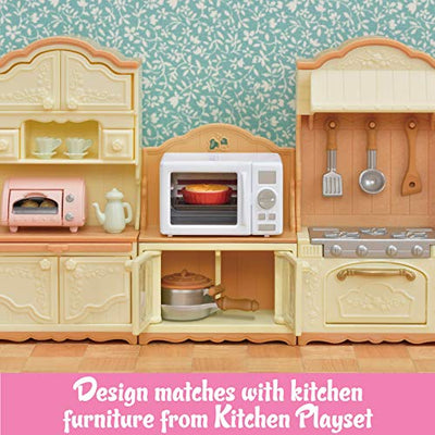 Calico Critters, Doll House Furniture and Décor, Microwave Cabinet