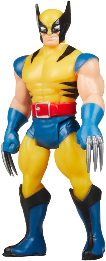 Marvel Legends Series Retro 375 Collection Wolverine 3.75-Inch Collectible Action Figure, Toys for Ages 4 and Up