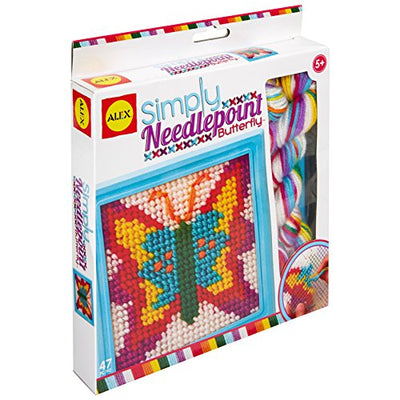 ALEX Toys Simply Needlepoint Butterfly Kids Art and Craft Activity