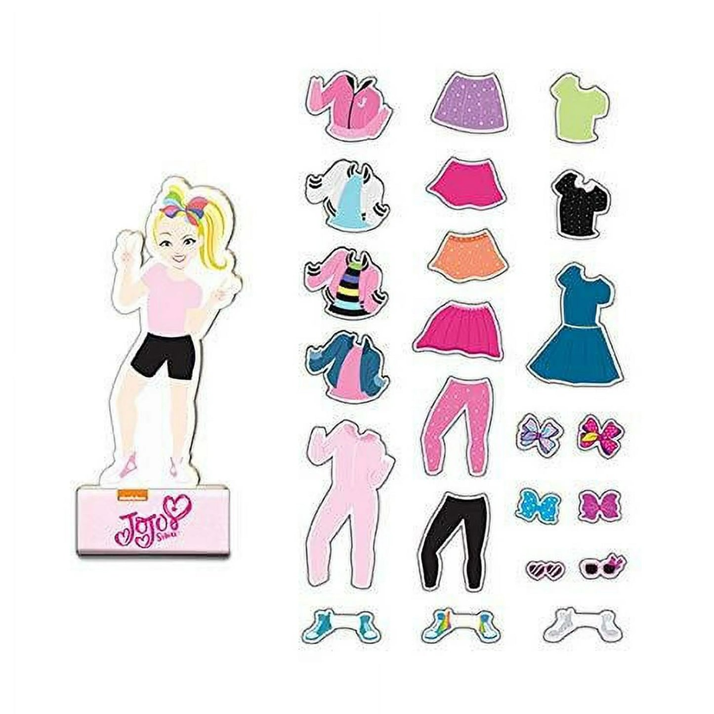 TCG Toys JoJo Siwa - 26 Piece Magnetic Wood Dress Up