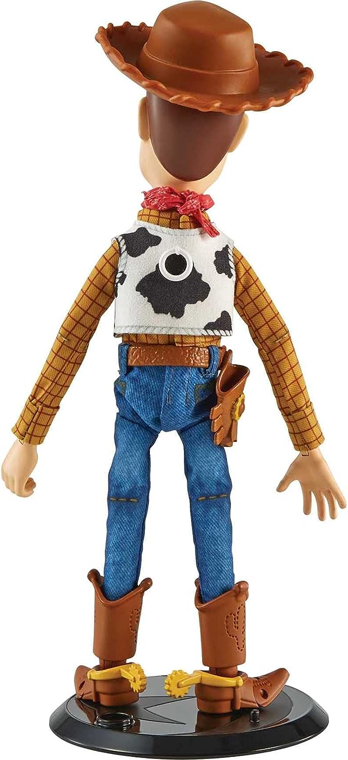 Mattel Pixar Spotlight Series Woody Figure, Disney Pixar Toy Story Collectable, 9.2-in Tall with 2 Hand Sets, 2 Expressions, Articulation & Display Box with Reversible Background