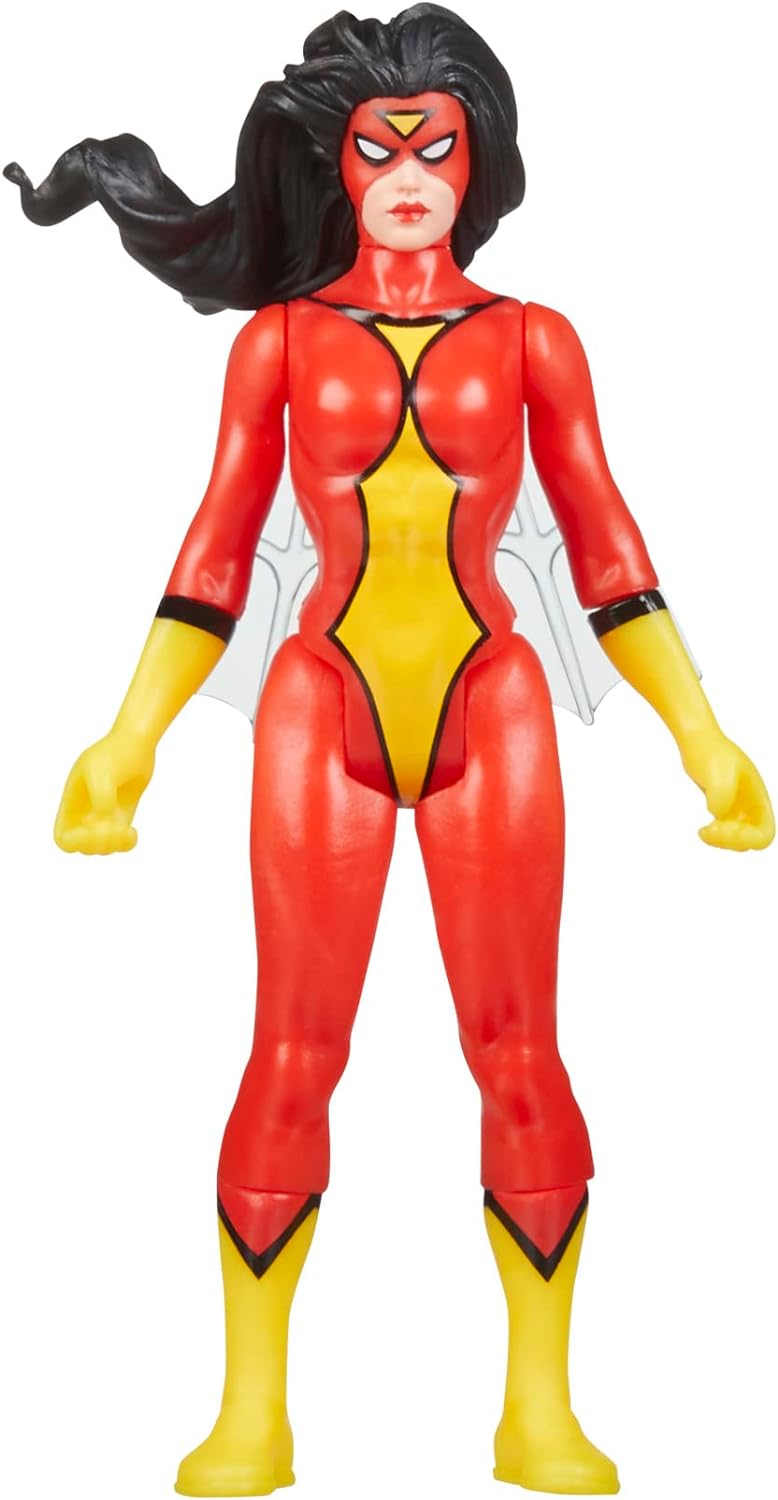 Marvel Legends Series Retro 375 Collection Spider-Woman 3.75-Inch Collectible Action Figures,Toys for Ages 4 and Up