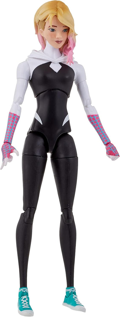 Marvel Legends Series Spider-Man Across The Spider-Verse Spider-Gwen 6-Inch Action Figure Toy, 4 Accessories