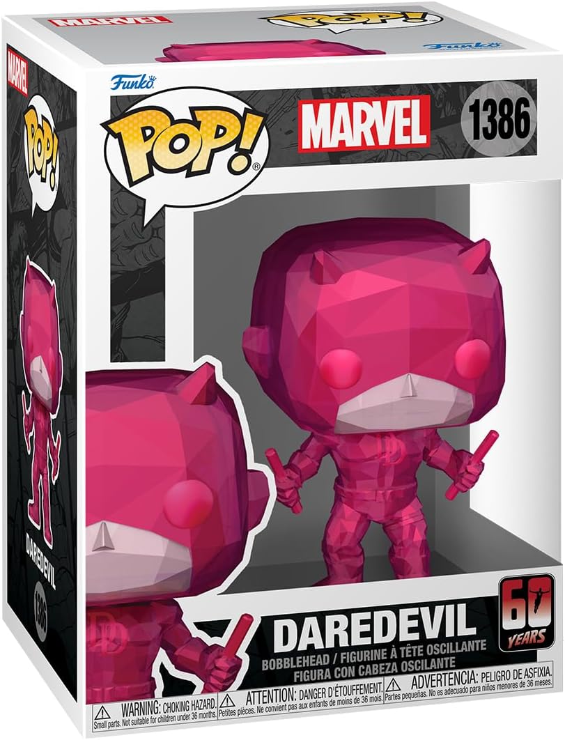 Funko Pop Marvel: Daredevil 60th Anniversary - Daredevil - (Facet)  - Marvel Comics - Collectable Vinyl Figure - Gift Idea - Official Merchandise - Toys for Kids & Adults - Superheroes Fans