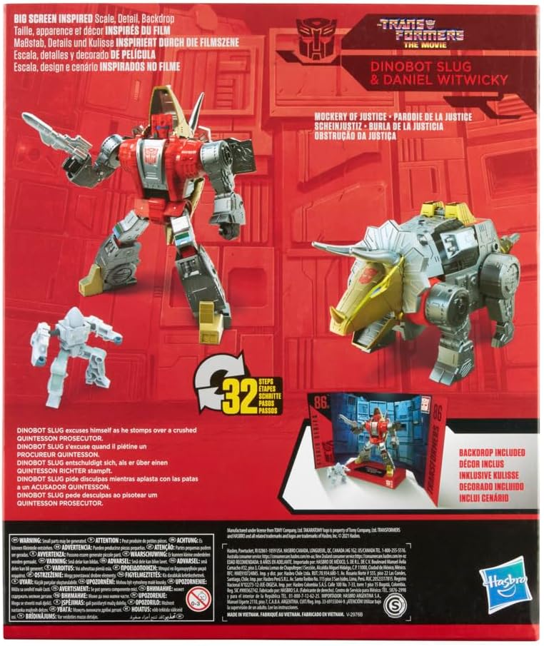 Transformers Toys Studio Series 86-07 Leader Class The The Movie 1986 Dinobot Slug Action Figures, Ages 8 and Up, 8.5-inch