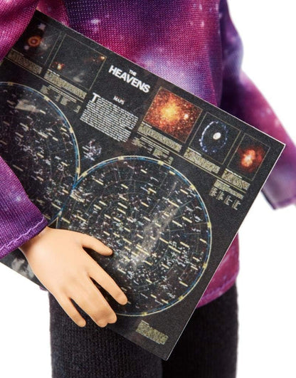 BarbieAstrophysicist Doll, Blonde with Telescope and Star Map, Inspired by National Geographic