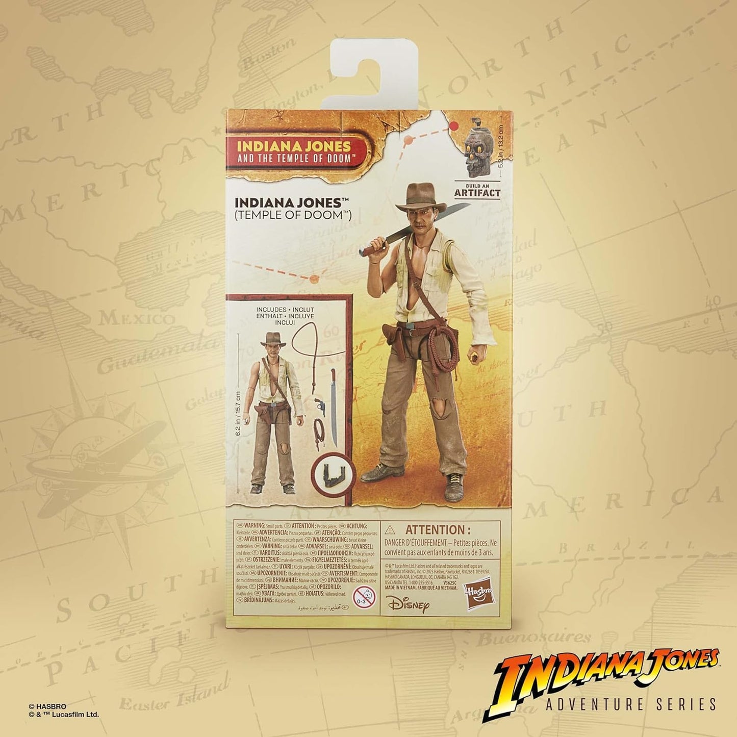 Indiana Jones and The Temple of Doom Adventure Series (Temple of Doom) Action Figure, 6-inch, Toys for Kids Ages 4 and Up