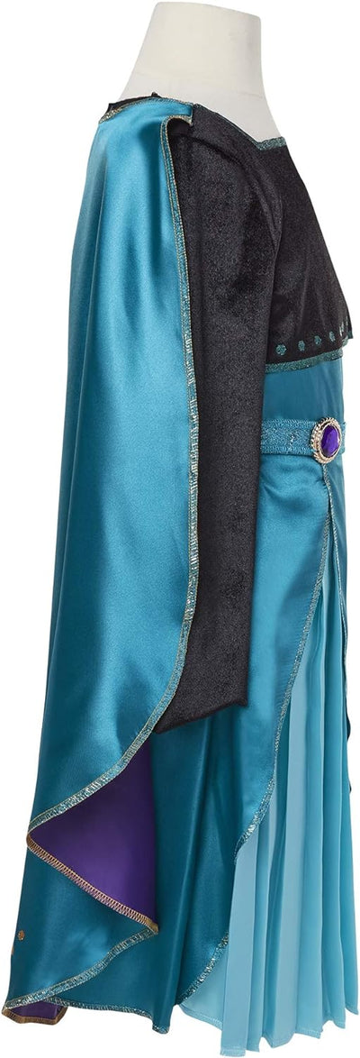 Frozen Disney 2 Queen Anna Dress - Outfit Fits Sizes 4-6X - Costume for Girls Ages 3+