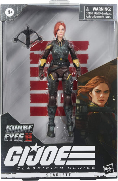 G.I. Joe Classified Series Snake Eyes: G.I. Joe Origins Scarlett Action Figure Collectible 20 Premium Toy, 6-Inch Scale, Custom Package Art