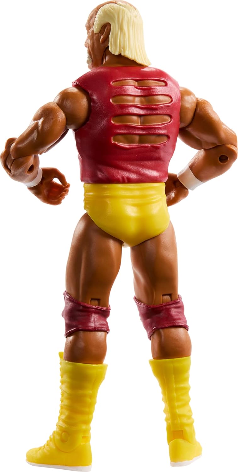 Mattel WWE Action Figure, 6-inch Collectible Hulk Hogan with 10 Articulation Points & Life-Like Look