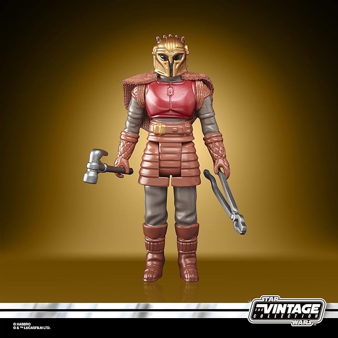 STAR WARS Retro Collection The Armorer Toy 3.75-Inch-Scale The Mandalorian Collectible Action Figure, Toys for Kids Ages 4 and Up