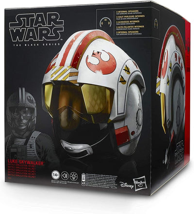 STAR WARS The Black Series Luke Skywalker Battle Simulation Helmet Premium Electronic Roleplay Collectible Full Scale Lights & Sounds
