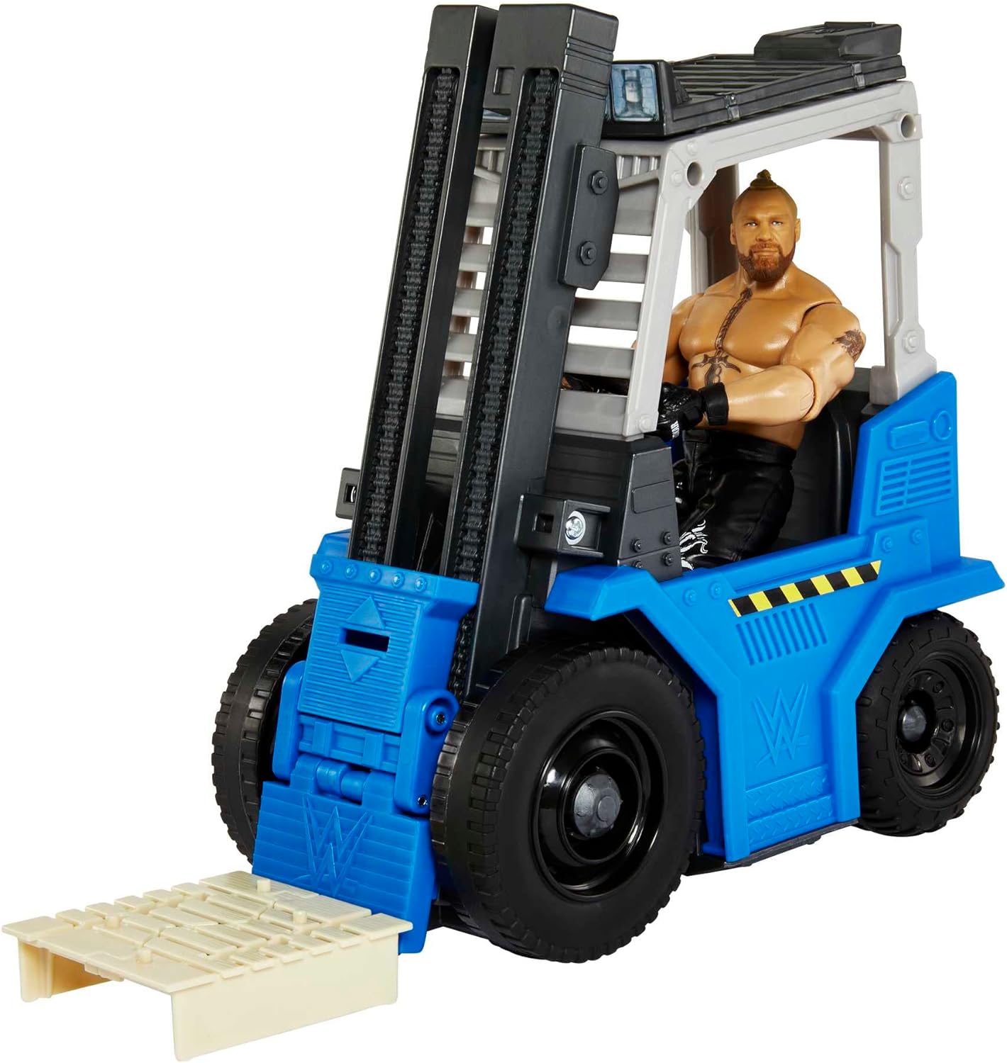 Mattel WWE Slam 'N Stack Forklift Wrekkin Vehicle Breakaway Forklift with Mattel WWE Brock Lesnar, for 6-Inch Action Figure