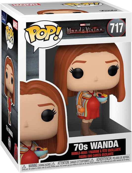 Funko Pop!  WandaVision - Pregnant 70's Wanda Vinyl Figure Multicolor, 3.75 inches, Unique Funko Figure