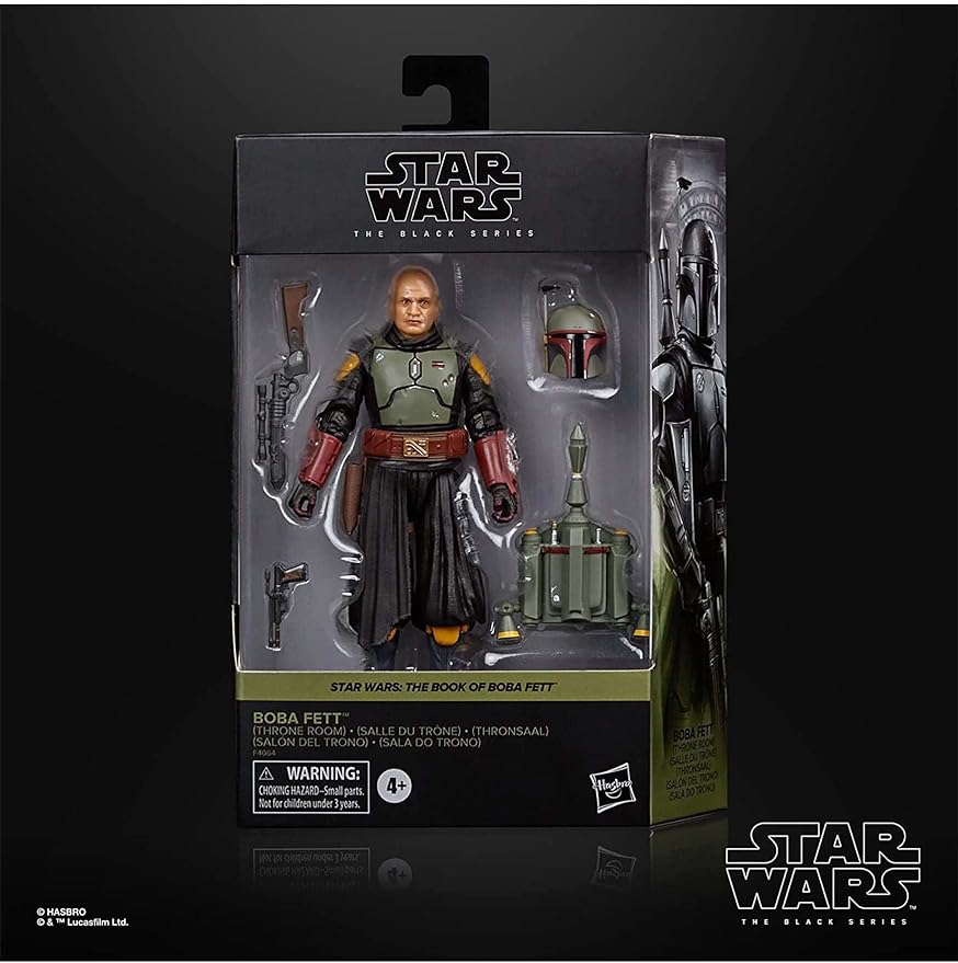 STAR WARS The Black Series Boba Fett (Throne Room) Toy 6-Inch-Scale The Book of Boba Fett Collectible Figure, Kids Ages 4 and Up