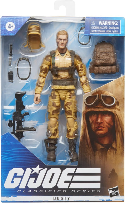 G.I. Joe Classified Series Dusty Action Figure 49 Collectible Premium Toys with Multiple Accessories 6-Inch-Scale with Custom Package Art