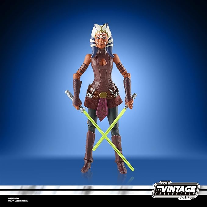 STAR WARS The Vintage Collection Ahsoka Toy VC102,3.75-Inch-Scale The Clone Wars Collectible Action Figure, Kids Ages 4 and Up