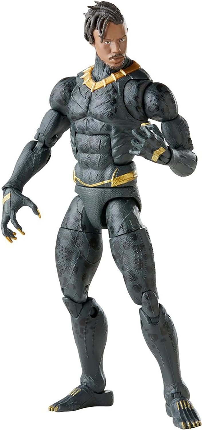 Marvel Legends Series Black Panther Legacy Collection Killmonger 6-inch Action Figure Collectible Toy, 5 Accessories