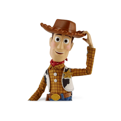Mattel Pixar Spotlight Series Woody Figure, Disney Pixar Toy Story Collectable, 9.2-in Tall with 2 Hand Sets, 2 Expressions, Articulation & Display Box with Reversible Background