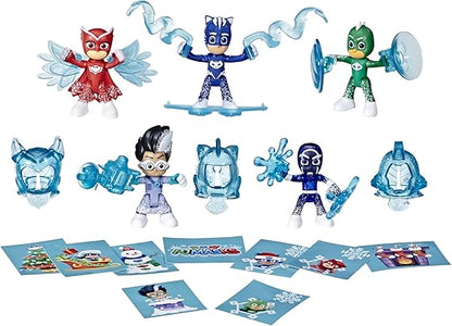 PJ Masks Kids Advent Calendar, 24 Daily Surprise Toys Including Action Figures, Accessories, and Stickers, Countdown Calendar, Ages 3 and Up