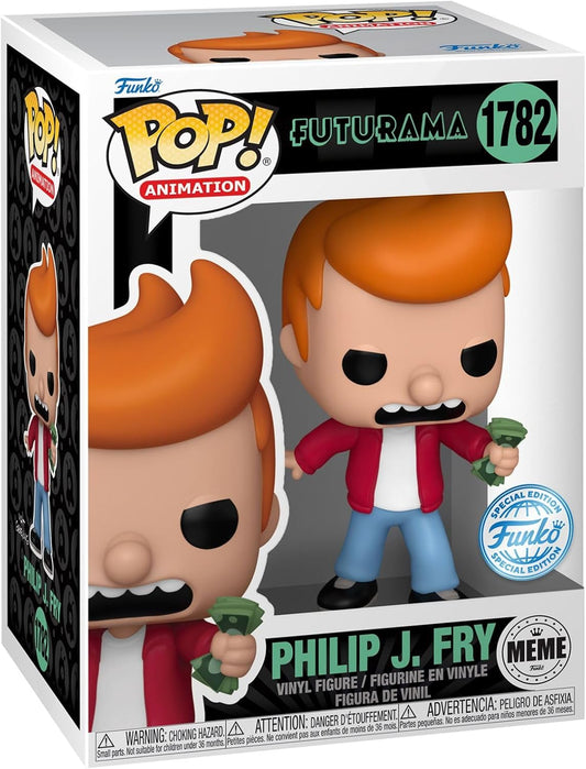 Funko Pop! Vinyl Fig. Futurama Philip J. Fry Meme EE Exclusive- Unique Funko Figure