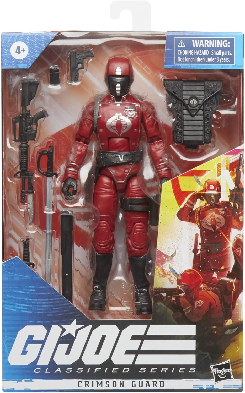 G.I. Joe Classified Series Crimson Guard Action Figure 50 Collectible Premium Toys, Multiple Accessories 6-Inch-Scale and Custom Package Art