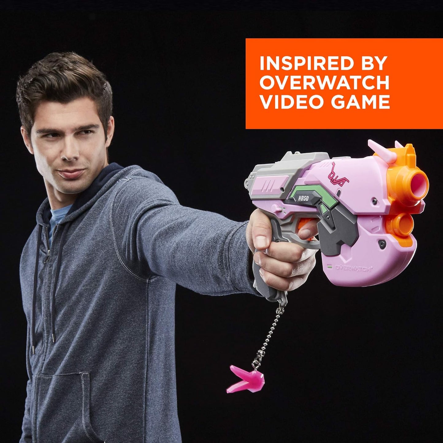 Overwatch D.Va Nerf Rival Blaster with 3 Overwatch Rival Rounds