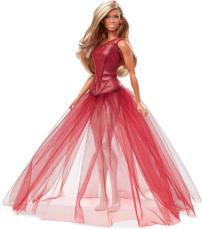 Barbie Tribute Collection Laverne Cox Doll, Collectible Doll Wearing Layered Look with Glittery Bodysuit and Tulle Gown, Gift for Collectors