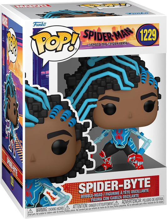 Funko POP! Vinyl: Spider-Man: Across The Spider-Verse - Spider-Byte - Spider-Man - Collectable Vinyl Figure - Gift Idea - Official Merchandise - for Kids & Adults - Movies Fans