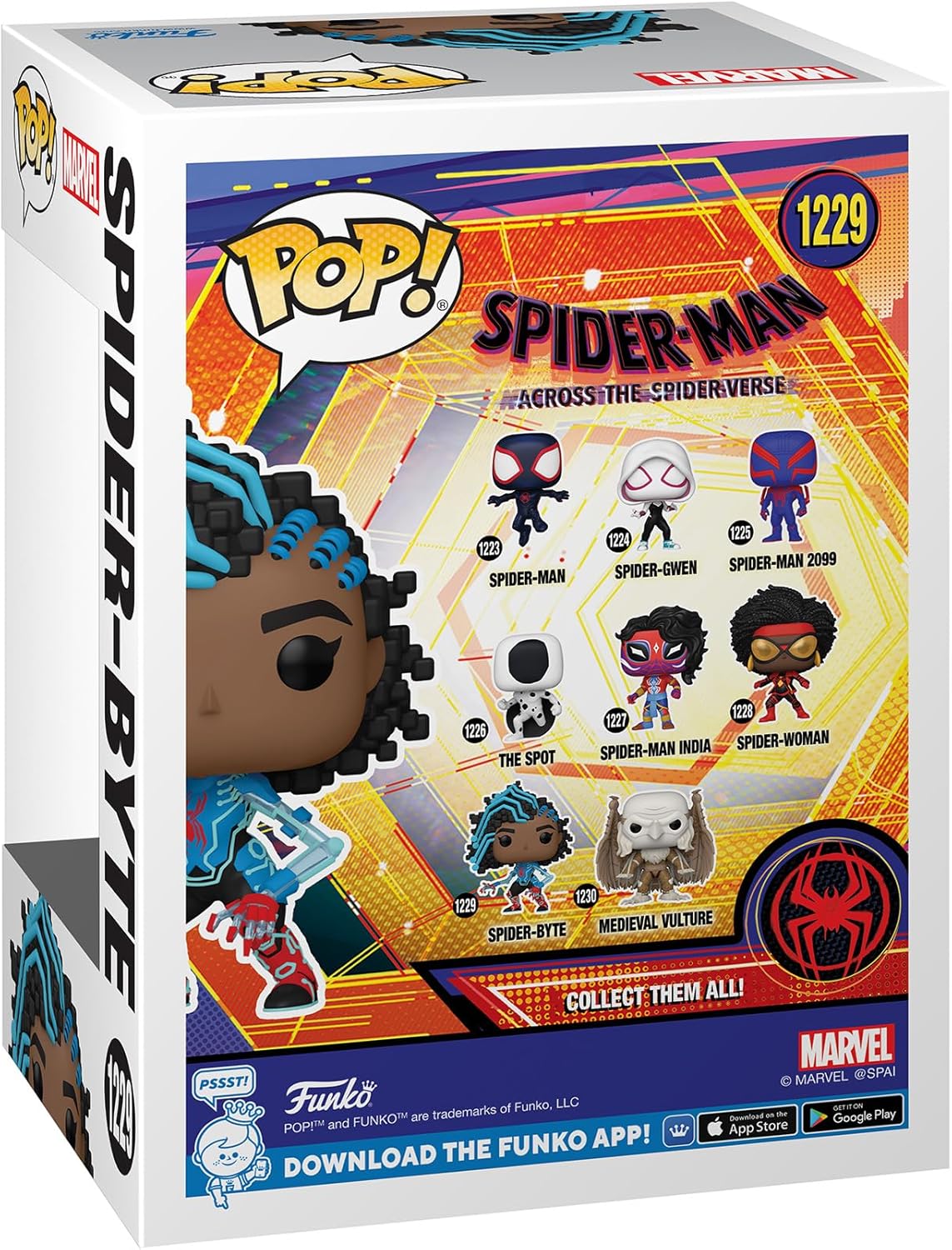 Funko POP! Vinyl: Spider-Man: Across The Spider-Verse - Spider-Byte - Spider-Man - Collectable Vinyl Figure - Gift Idea - Official Merchandise - for Kids & Adults - Movies Fans