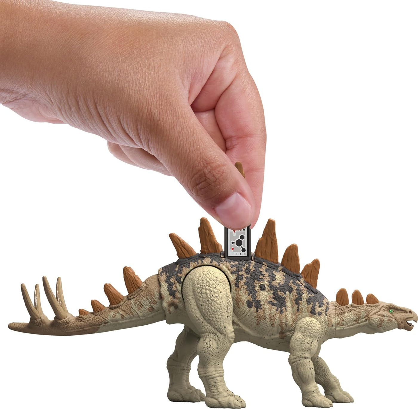 Mattel Jurassic World Strike Attack Tuojiangosaurus Dinosaur Toy with Single Strike Action, Movable Joints, Action Figure with Physical & Digital Play