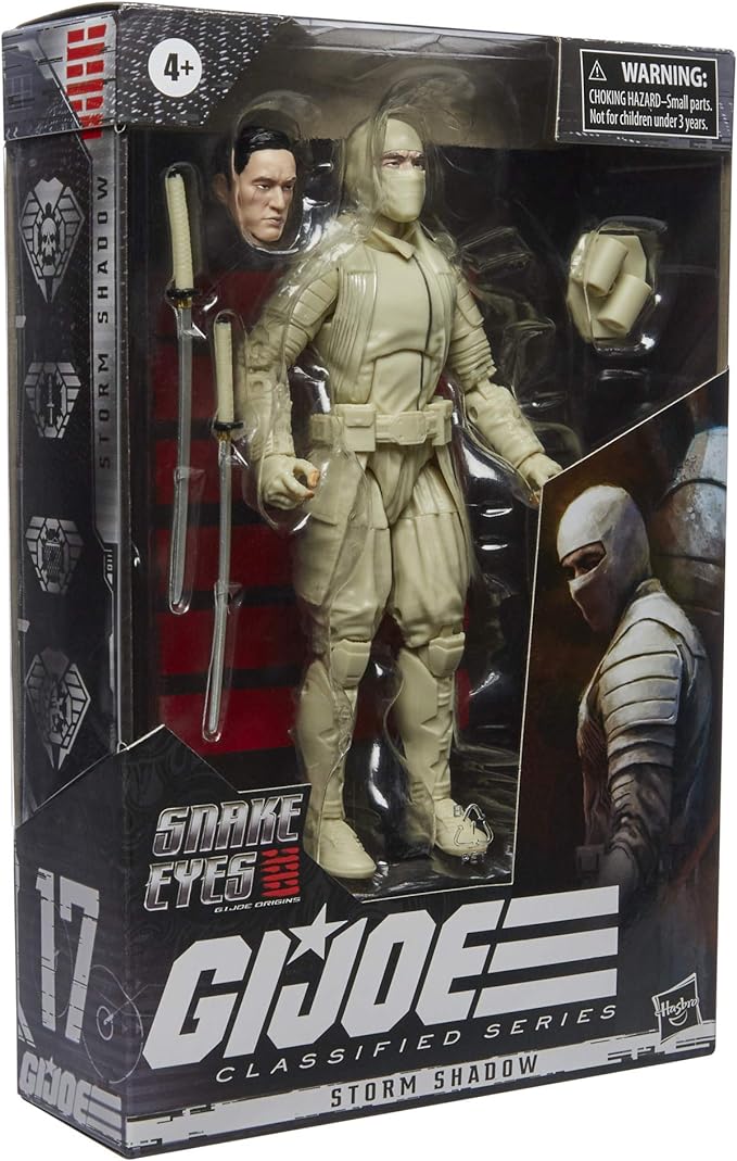 G.I. Joe Classified Series Snake Eyes: G.I. Joe Origins Storm Shadow Action Figure 17, Premium 6-Inch Scale Toy with Custom Package Art