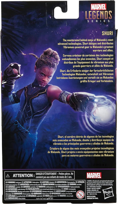 Marvel Legends Series Black Panther Legacy Collection Shuri 6-inch Action Figure Collectible Toy, 2 Accessories