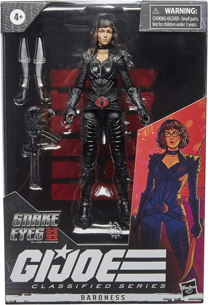 G.I. Joe Classified Series Snake Eyes: G.I. Joe Origins Baroness Collectible Figure 19, Premium 6-Inch-Scale Toy with Custom Package Art