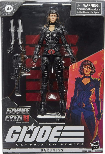 G.I. Joe Classified Series Snake Eyes: G.I. Joe Origins Baroness Collectible Figure 19, Premium 6-Inch-Scale Toy with Custom Package Art