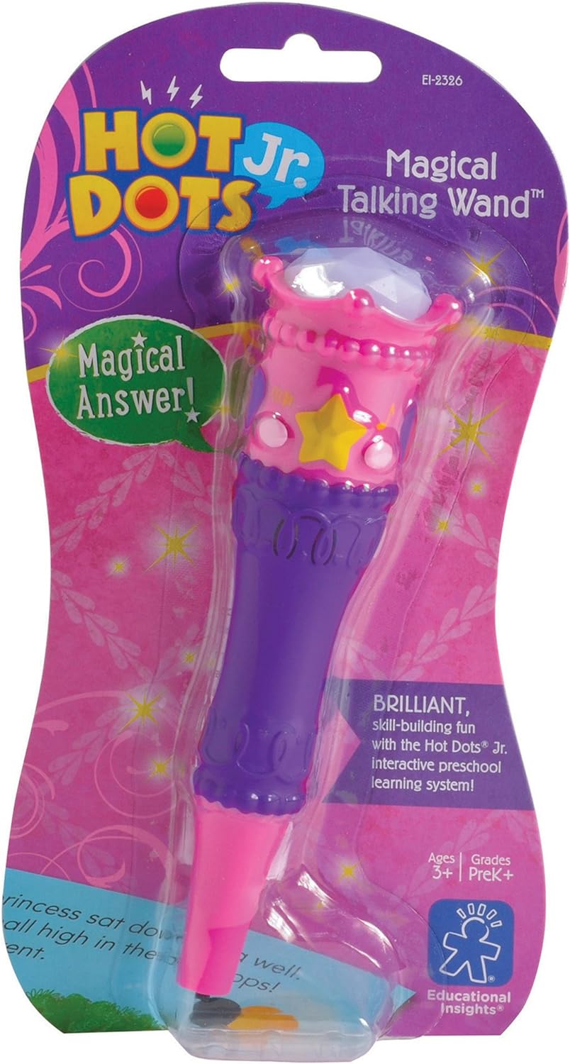 Educational Insights Hot Dots Jr. Magical Talking Wand, Encourages Independent, Self-paced Learning, Ages 3 and Up