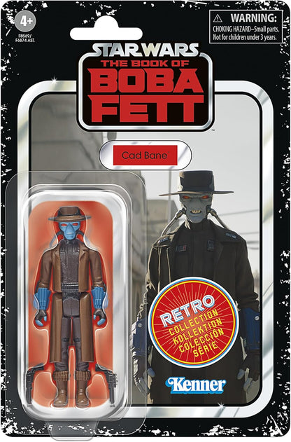 STAR WARS Retro Collection Cad Bane, The Book of Boba Fett 3.75 Inch Collectible Action Figures, Ages 4 and Up