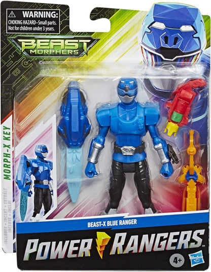 Power Rangers Beast Morphers Beast-X Blue Ranger 6" Action Figure Toy Inspired by The TV Show