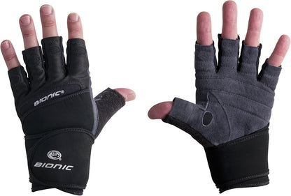 Bionic Mens Wrist Wrap Fitness Gloves (Pair of 2)