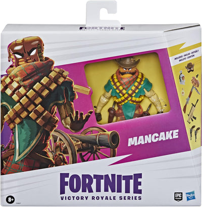 FORTNITE Victory Royale Series Mancake Deluxe Pack Collectible Action Figure with Accessories - Ages 8 and Up, 6-inch