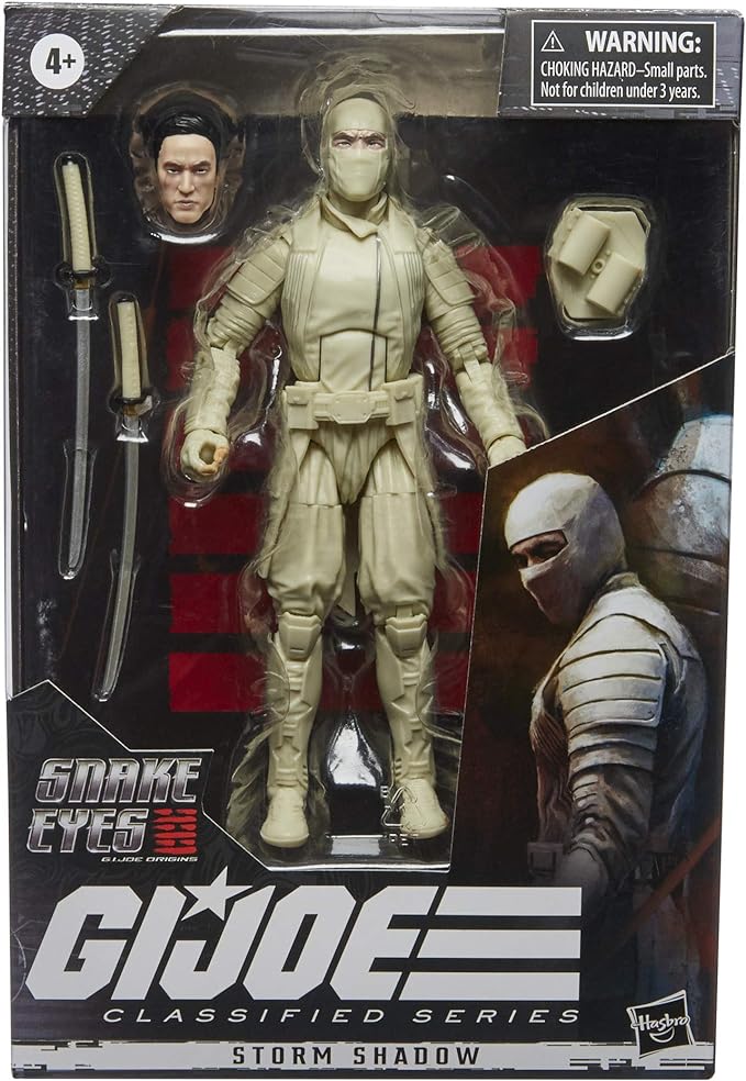 G.I. Joe Classified Series Snake Eyes: G.I. Joe Origins Storm Shadow Action Figure 17, Premium 6-Inch Scale Toy with Custom Package Art