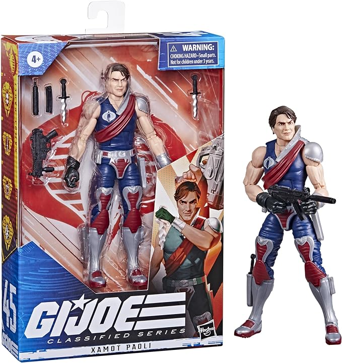 G.I. Joe Classified Series Xamot Paoli Action Figure 45 Collectible Premium Toy, Multiple Accessories 6-Inch-Scale with Custom Package Art